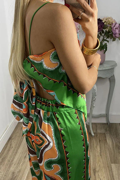 Fashion suspender scarf two-piece set